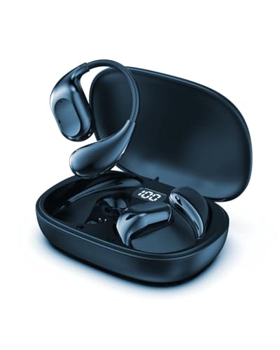 EBXDW Open Ear Earbuds, Bluetooth 5.3 Headphones with Lightweight Design, 48H Playtime fo Workout
