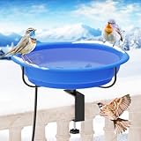 TUSPEU Heated Bird Baths for Outdoors Winter,100W...