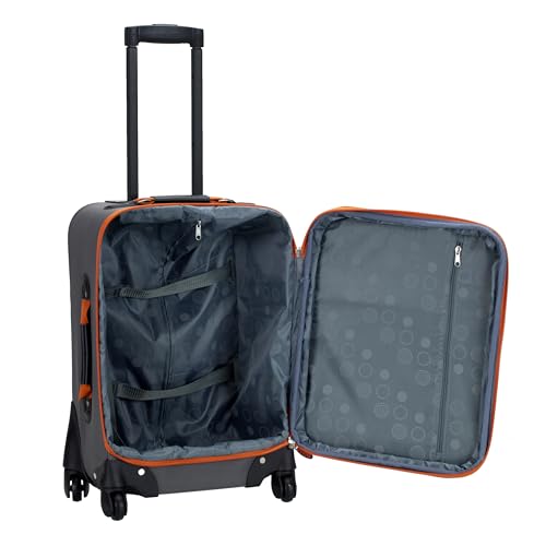 Image of Rockland Polyester Grey Carry-On (F2281-CHARCOAL)