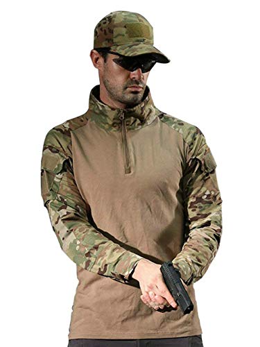 image for ANTARCTICA Mens Long Sleeve Tactical Shirt T-Shirt Men's Military Rapi
