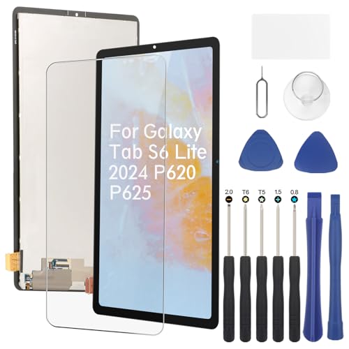Écran pour Samsung Galaxy Tab S6 Lite 2024 LCD tactile dalle noire avec kit de réparation