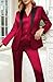Kelyaa Women's 3 Pieces Satin Suit Lady's Black Peak Lapel One Button Fashion Outfits Casual Party Wedding Blazer Jacket Vest and Pants Set