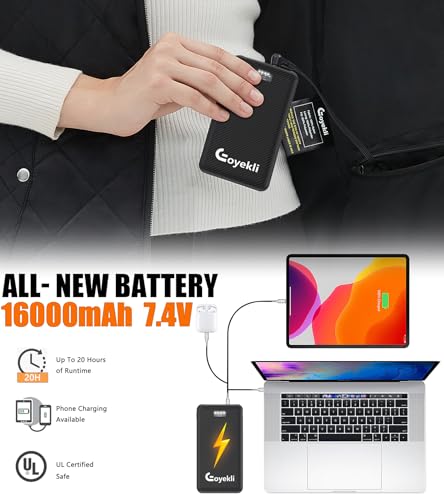 Womens Heated Vest with Battery Pack Included-16000mAh Electric Heating Vest USB Lightweight Heating Clothing4