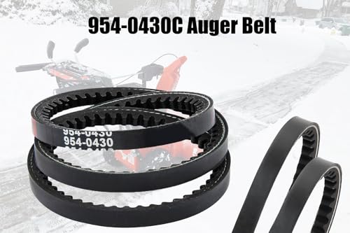 bizhala 754-0430A Auger Drive Belt for MTD Craftsman Troy-Bilt Ryobi Yard Man Snowblower 3/8" x 35" 754-0430