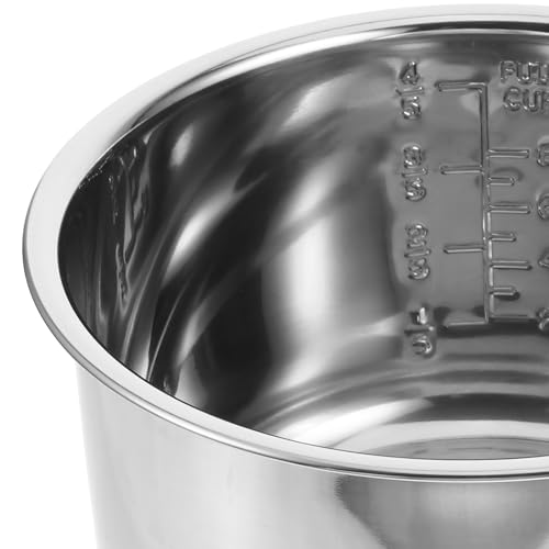 Olla de acero inoxidable de 4l para olla arrocera eléctrica de cocina 4