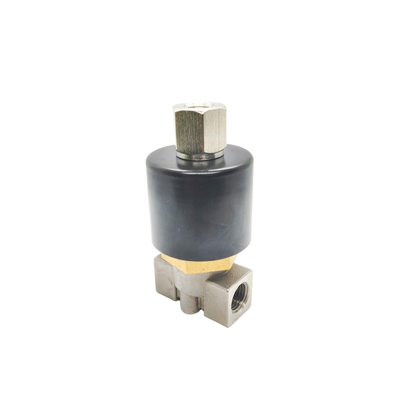 Magnetventil, 1/4 Zoll normalerweise offenes 2-Wege-Magnetventil aus Edelstahl, AC22V, DC12V(220)