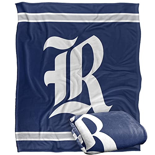 Rice University Owls Blanket, 50" x 60", Primary Logo Stripes, Silky Touch Super Soft Throw