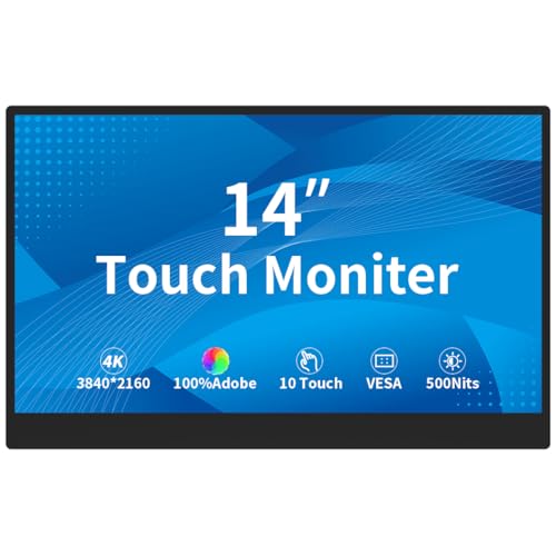 Amazon.co.jp: Magedok タッチモニター 14インチ 4k、3840 * 2160,500