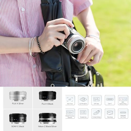 TTArtisan 27mm F2.8 Metal Bodied Auto Focus AF Lens Compatible with FujiFilm FX Mount - Silver by TTARTISAN - Image 5