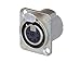 Neutrik NC6FDLX 6-Pole Female XLR Receptacle with Silver Metal Housing and Silver Contacts