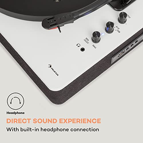 auna TT-Classic Plus Tourne-disque vinyle avec housse anti-poussière et platine Bluetooth avec fonction record 33/45/78… - Les Beatles, Paul McCartney, John Lennon, RIngo Starr, George Harrison auna TT-Classic Plus Tourne-disque vinyle avec housse anti-poussière et platine Bluetooth avec fonction record 33/45/78… – Image 7