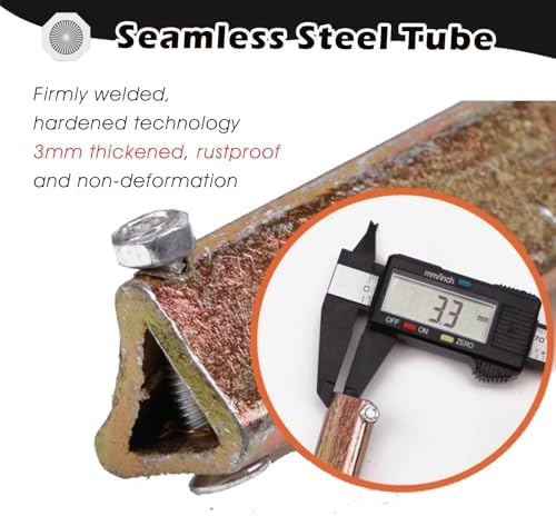 Adjustable Carbon Steel Tree Climbing Spikes - 1 Pair Climbing Gear for Fruit Picking, Coconut Harvesting, and Wooden Pole Climbing - Supports Up to 330lbs (9.8")