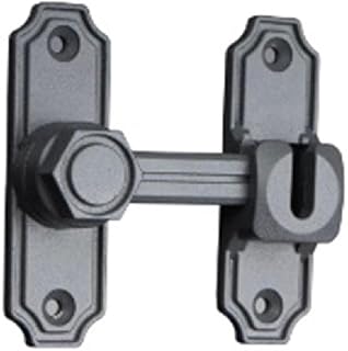 QMQJIA Barn Door Lock 90/180 Degree Gate Latches Zinc-Alloy Right Angle Door Lock Latch-Barn Door Hasp-Latch for Push-Sliding Sliding-Door-Latch Hardware Replacement