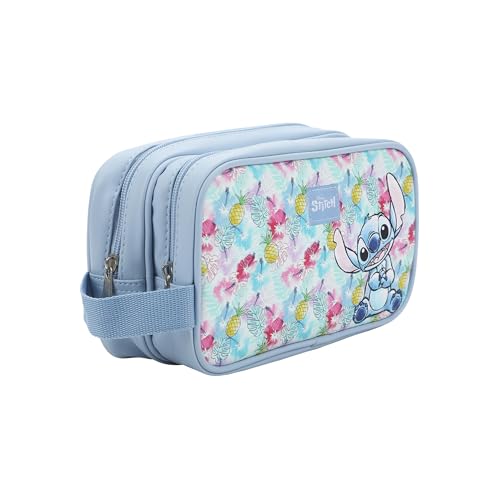 Bioworld Disney Stitch 9 Dual Compartment Toiletry Bag