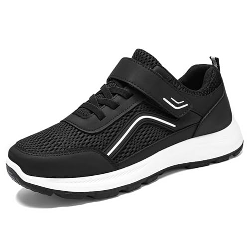Zapatillas Transpirables para Hombre para Caminar y Correr de Forma Informal, cómodas, Ligeras, Antideslizantes, duraderas, para Uso Diario, con Cierre de Velcro.#G