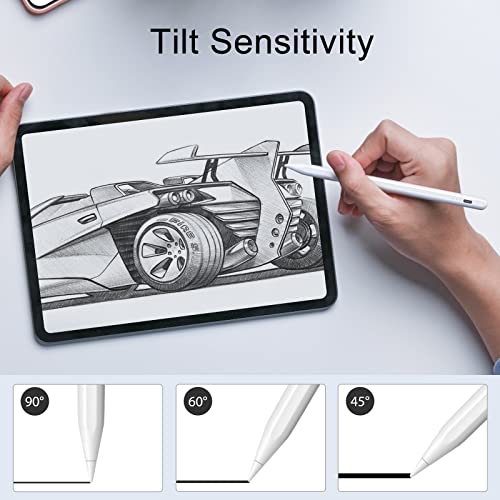 Stylus Pen for iPad Pencil 10th Generation, 3X Fast Charge Apple Pencil with Palm Rejection & Tilt Sensitivity, Compatible for 2018-2025 iPad 6/7/8/9/10/11, Pro 11"/12.9"/M4, Air 3/4/5/M2/M3, Mini 5/6 - Image 7