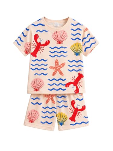 Image of THIIYA KIDS Boys Cotton Co-Ord Set | Printed T-Shirt & Shorts | Soft Comfortable Summer Wear for Kids