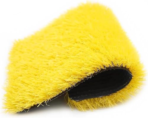 Césped artificial amarillo recortable de 80x200 cm: alfombra sintética decorativa 2