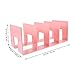 KALLORY Bookends Bookends Decorative Acrylic Binder Organizer for Desk Pink Office Decor