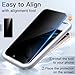 JETech Privacy Screen Protector for iPhone 17 / iPhone 16 Pro 6.3-Inch, Anti-Spy Tempered Glass Film with Easy Installation Tool, 2-Pack