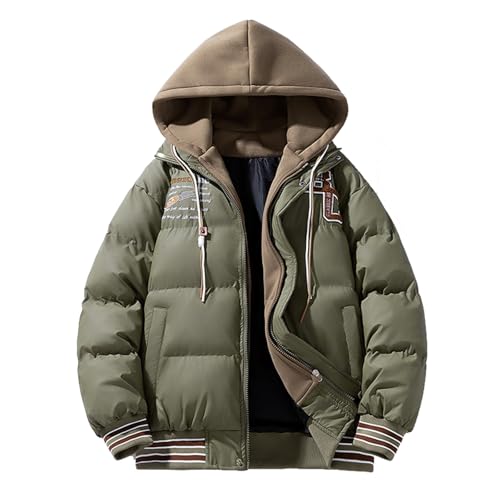 Doudoune brillante homme contre le froid et la pluie