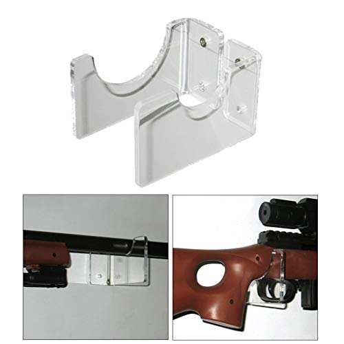 Homyl Suporte de Arma para Exibição Na Parede Ganchos para Espingarda Rifles Par de Armazenamento Ac