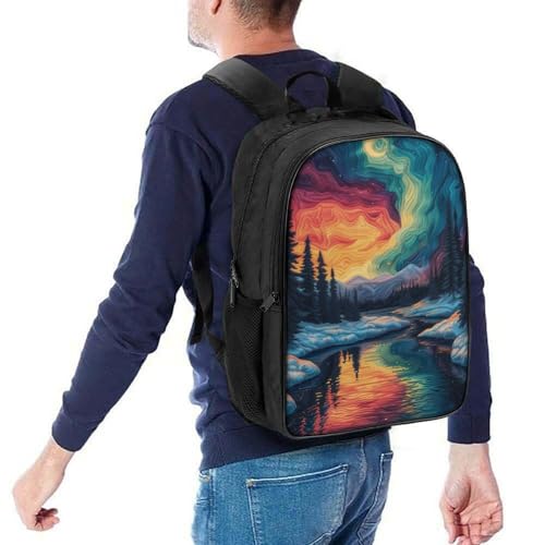Mochila niño preescolar 3D impermeable de 40cm infantiles Northern Lights 5