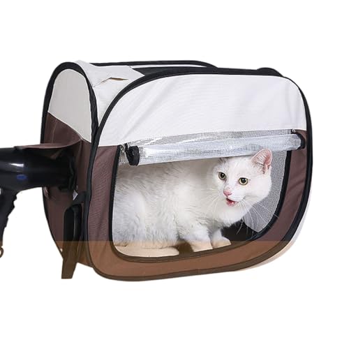 Dog Dry Box - Hygienic Hair Dryer Quiet | Drying Chamber For Dogs And Cats | Portable Dry Bath Accessories For Pets, Travel, Outdoor Activities, Grooming In