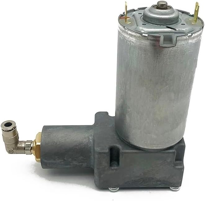 Aperture 4mm Air Pipe Connector Kit 12V/24V Heavy-Duty Truck Seat Air Pump Compressor for Semi Trucks, Excavators, Tractors (12v)