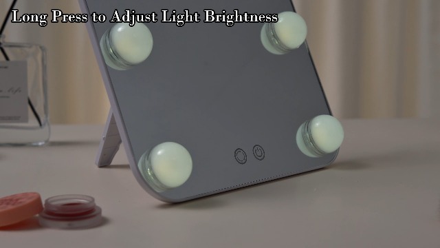 Espejo de maquillaje con luces LED y ajuste de brillo miniatura 7