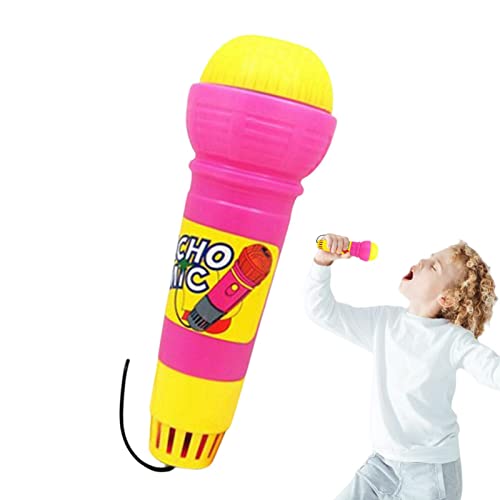 Micrófono para niños pequeños, juguete de micrófono que cambia la voz, juguete de micrófono sin batería, emisora de ruido divertida, micrófono de eco para fiestas, adultos, ecos