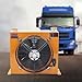 AH1012T-CA Hydraulic Oil Cooler 100L/min AC 110V Transmission Engine Cooler Universal Engine Transmission Precise Welding & Efficient Fan for Engineering Machinery Yellow