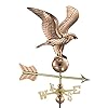 Good directions 8815pr eagle cottage weathervane polished copper with roof mount medium  urban country home decor