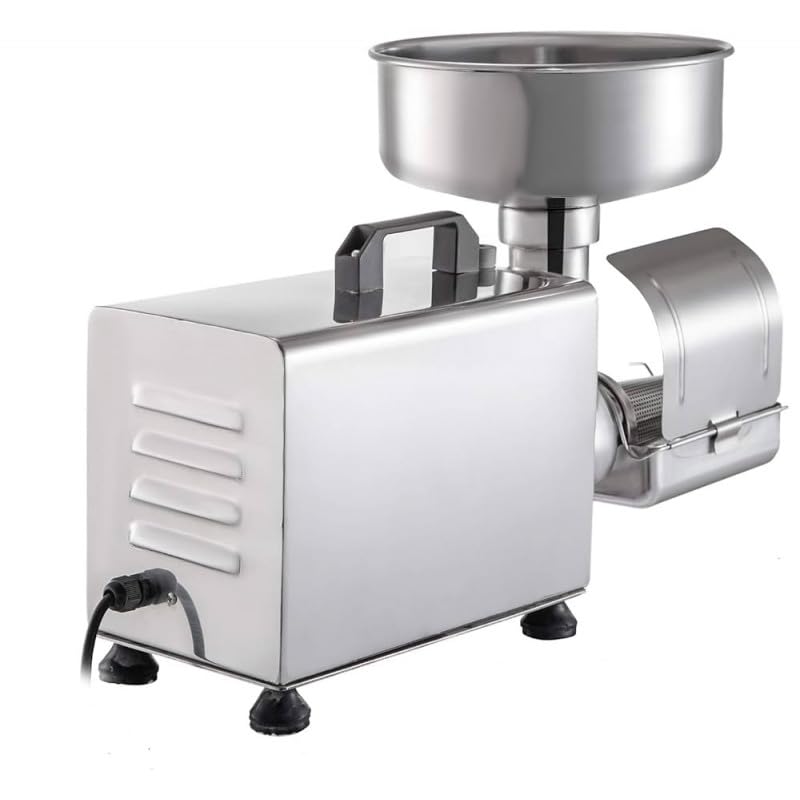 Presse Tomates Électrique Inox 450W - Extracteur de Jus Fruits & Légumes Tendres - Professionnel