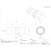 Dixon 200-E-AL Aluminum 356T6 Boss-Lock Type E Cam and Groove Hose Fitting, 2 Plug x 2 Hose ID Barbed