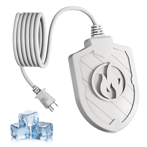 Webuys Bird Bath Heater for Outdoors in Winter, 100W Birdbath Water Heater Submersible for Winter Full-Covered Aluminum, Heated Bird Bath Deicer Thermostatic Control for Yard Patio Small Pond(White)