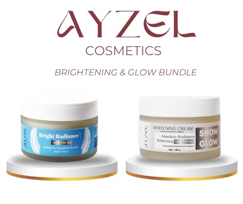 Image of Premium Skincare Kit | Nourishing Bright Radiance Night Cream (50g) with Nourishing Snow Glow whiting cream (50g) Deep Moisturizing & Skin Brightening Daily Cream | Non-Greasy Formula for Soft, Smooth & Radiant Skin (Set of 2)