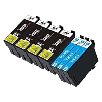 EPSON インクカートリッジ IC65 IC61 16個セット Amazon.co.jp: ICBK61ブラック黒4個 ICC65シアン3個 2色7本セット 互換