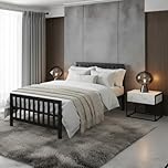 Reinforced Beds, 3FT HOLKHAM BED, Robust Mesh Base and Solid Metal Bed Frame, Exclusive Product, Easy Assembly (Black, Single)