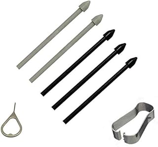 Tab S7 Stylus Pen Replacement Tips Nibs Parts for Samsung Galaxy Tab S7,Tab S7 Plus,Tab S7 FE All Verison Stylus S Pen Replacement Tips/Nibs + Eject Pin (Black)