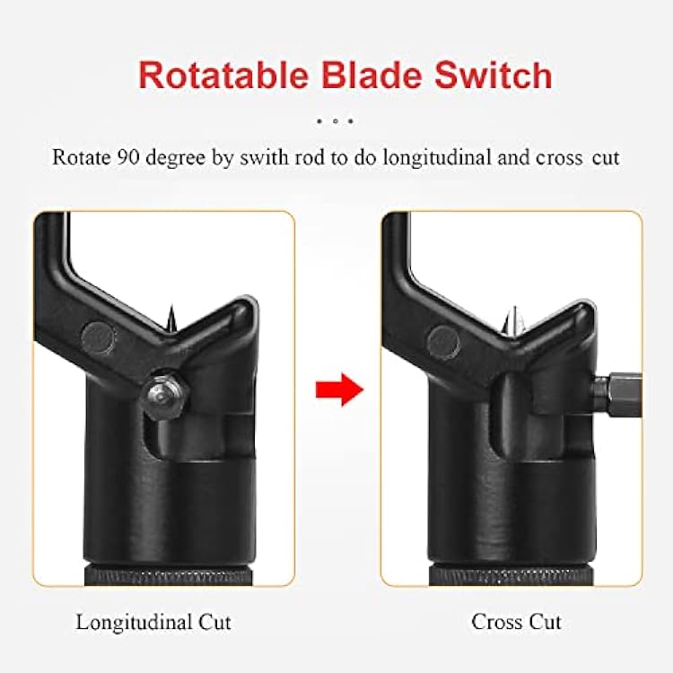 4-10MM Transverse Armoured Cable Stripping Knife - Fiber Optic Cable Stripper FTTH Armored Fiber Cable Slitter - Armored Mid Span Cable Slit and Ring Tool, Cable Jacket Stripper