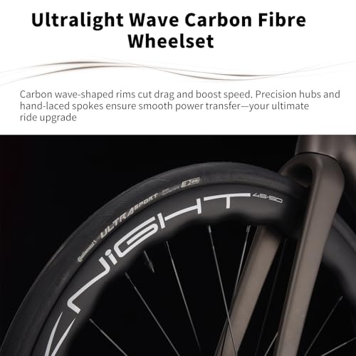 SAVADECK Carbon Road Bike, Lightweight 24-Speed Shifting