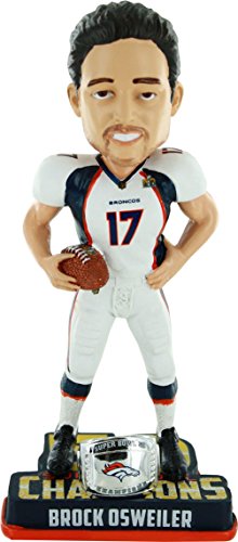 Regalo Bobble Head NFL Broncos Brock Osweiler 17 para fanáticos del fútbol americano y coleccionistas