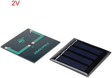 uxcell 5Pcs 2V 80mA Poly Mini Solar Cell Panel Module DIY f Phone Light Toys Charger 53.5mm x 53.5mm - 1