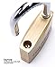 Edward Tools Harden 40mm Solid Brass Padlock with 3 Keys – Hardened Steel Shackle – Rustproof and Waterproof Lock for Cabinet Doors, Windows, Lockers