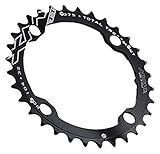 Ingranaggio MICHE XM TT 36 denti per e-bike Yamaha, in AL 7075-T6 - CNC Anodizzazione nera TT, BCD 104 mm. Compatibile con sistemi cambio a 9/10/11 velocità.
