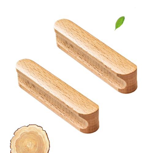 Suwooy Tiradores De Madera Para Muebles De 100mm 130mm 150mm,Tiradores Para Armarios,2 Pieza Tiradores Para Cajones,Tiradores Para Puertas,Pomos,Para Cocina,Baño,Salón,Garaje,Wooden-130mm(5.12in)