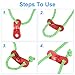 PATIKIL 5mm Tent Rope, 4 Pack 13ft Reflective Guyline Cord Tied Downs Rope Paracord Cord Camping Ropes with Red Aluminum Cord Adjusters for Camping Hiking Tent, Green