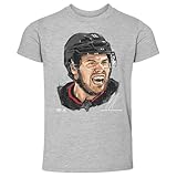 500 LEVEL Logan Stankoven Toddler Shirt - Logan Stankoven Carolina Portrait WHT (Heather Gray, 2T)