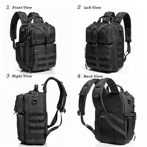 NICGID Tactical Military Backpack Daypack Molle Army Assault Pack Bug Out Bag Travel Fishing Hiking Trekking Rucksack2